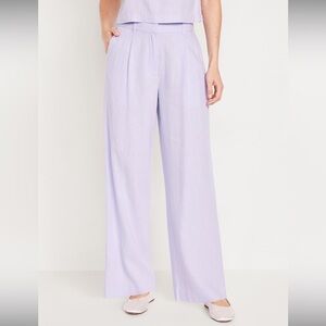 NWT Old Navy Extra High Waisted Linen Pants